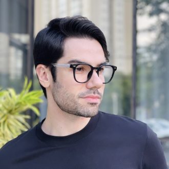 safine com br oculos de grau quadrado preto e transparente vinicius 2 0 2