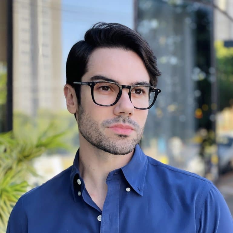 safine com br oculos de grau quadrado preto fernando 2 0 1