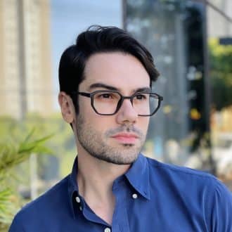 safine com br oculos de grau quadrado preto fosco levi 2 0 1