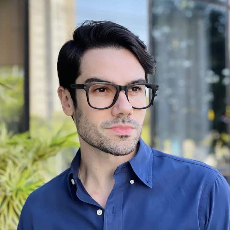 safine com br oculos de grau quadrado preto yan 2 0 1