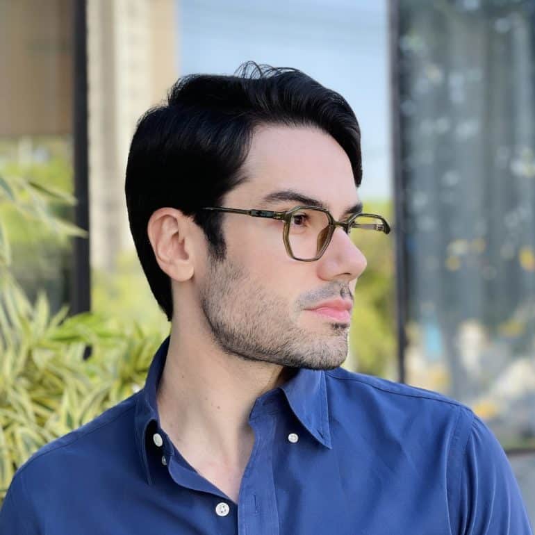safine com br oculos de grau quadrado verde levi 2 0 2