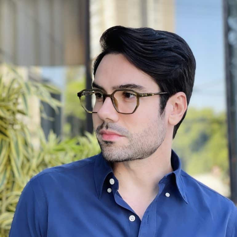 safine com br oculos de grau quadrado verde levi 2 0 3