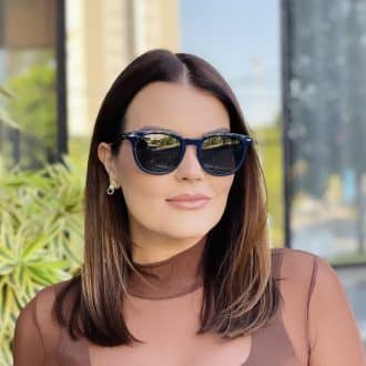 safine com br oculos de sol feminino redondo azul liza 3