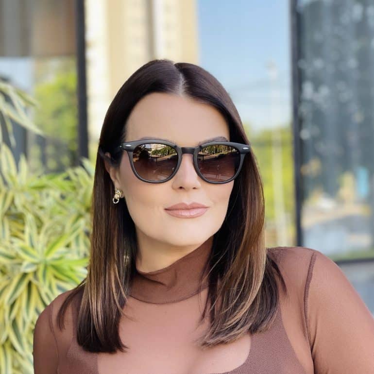 safine com br oculos de sol feminino redondo marrom liza 2