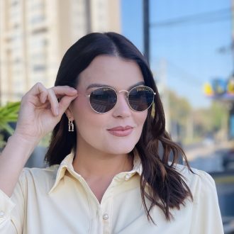 safine com br oculos de sol feminino redondo marrom luiza 1
