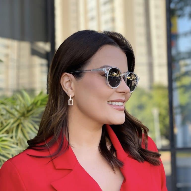 safine com br oculos de sol feminino redondo transparente helena 3