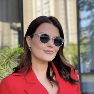 safine com br oculos de sol feminino redondo transparente helena