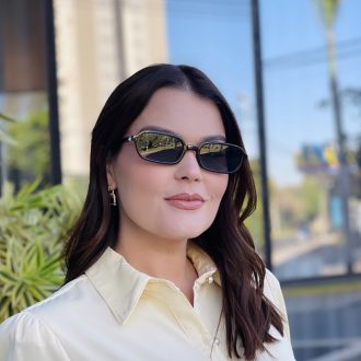 safine com br oculos de sol feminino retangular marrom milli 3