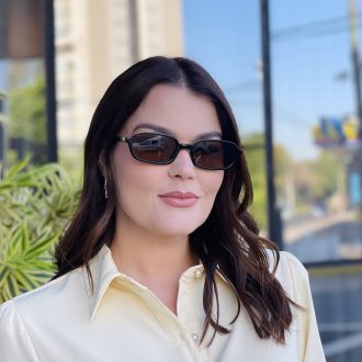 safine com br oculos de sol feminino retangular preto e marrom milli
