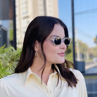 safine com br oculos de sol feminino retangular transparente milli 2