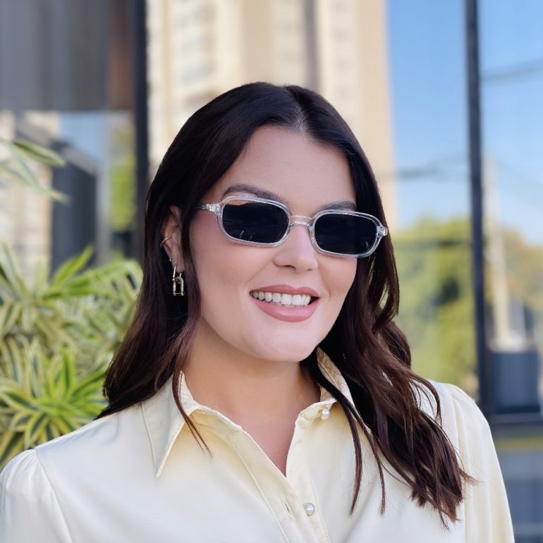safine com br oculos de sol feminino retangular transparente milli 3