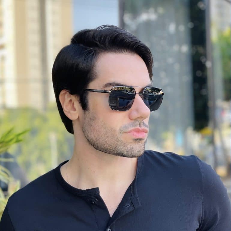 safine com br oculos de sol masculino aviador grafite sergio 1