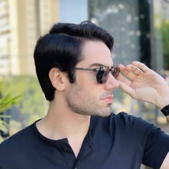 safine com br oculos de sol masculino aviador grafite sergio 2