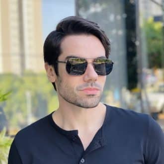 safine com br oculos de sol masculino aviador grafite sergio