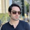 safine com br oculos de sol masculino aviador marrom sergio