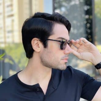 safine com br oculos de sol masculino aviador preto sergio 2