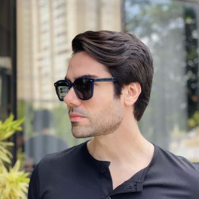 safine com br oculos de sol masculino quadrado azul joaquim 3