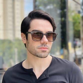 safine com br oculos de sol masculino quadrado marrom joaquim