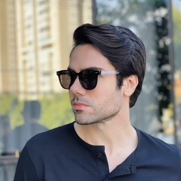 safine com br oculos de sol masculino quadrado preto e transparente vinicius 3