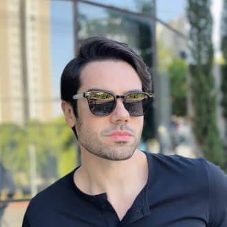 safine com br oculos de sol masculino quadrado preto e transparente vinicius