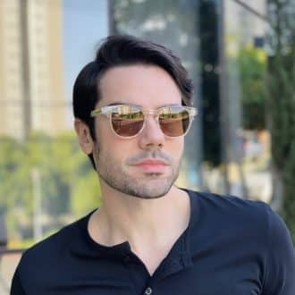 safine com br oculos de sol masculino quadrado transparente vinicius