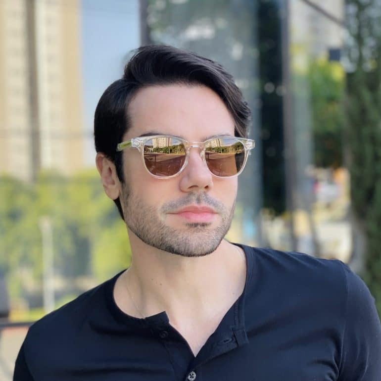 safine com br oculos de sol masculino quadrado transparente vinicius