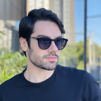 safine com br oculos de sol masculino redondo azul augusto 2