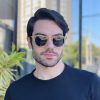 safine com br oculos de sol masculino redondo champanhe augusto