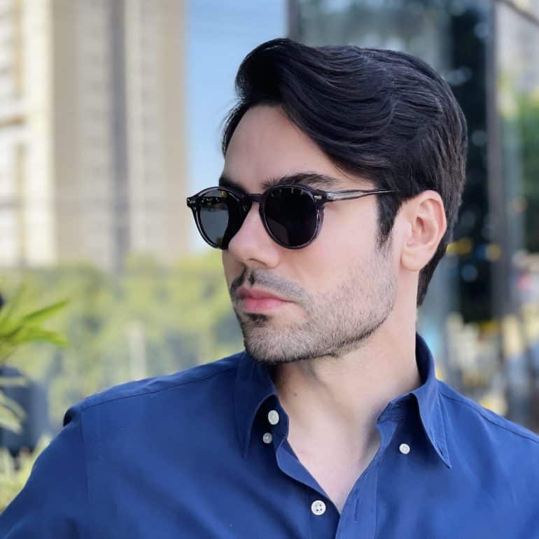 safine com br oculos de sol masculino redondo cinza elias 3
