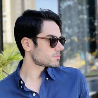 safine com br oculos de sol masculino redondo marrom elias 2