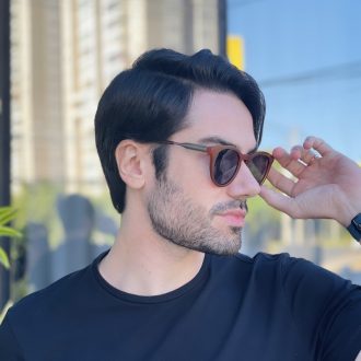 safine com br oculos de sol masculino redondo marrom fosco augusto 2