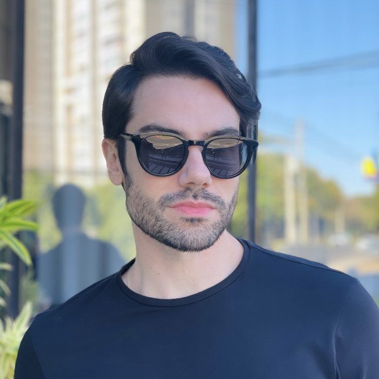 safine com br oculos de sol masculino redondo preto augusto 4