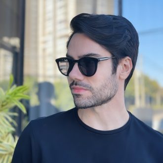 safine com br oculos de sol masculino redondo preto augusto 7