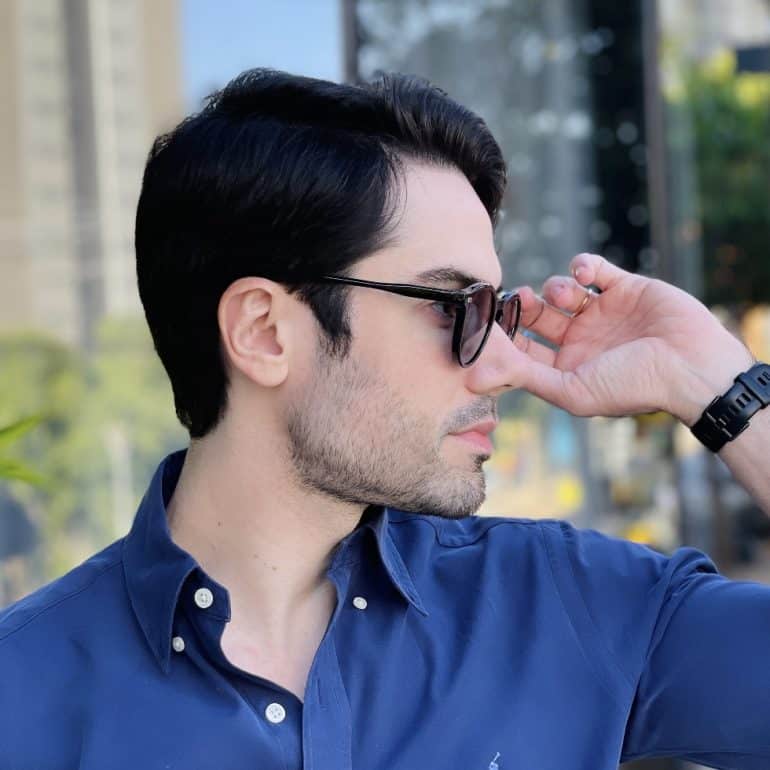 safine com br oculos de sol masculino redondo preto elias 2