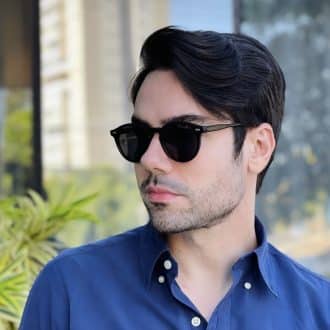 safine com br oculos de sol masculino redondo preto fosco elias 3
