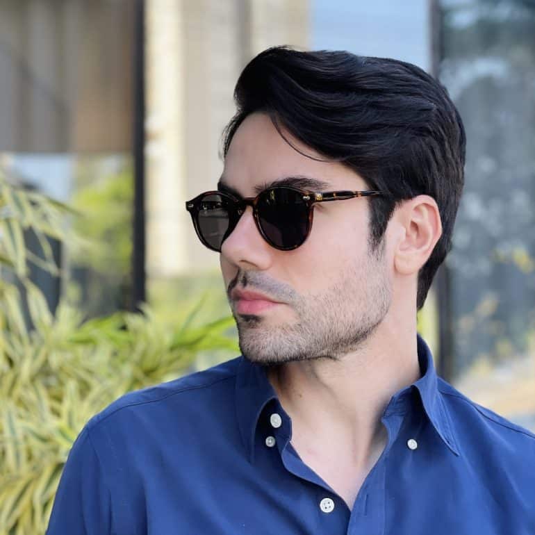 safine com br oculos de sol masculino redondo tartaruga elias 3