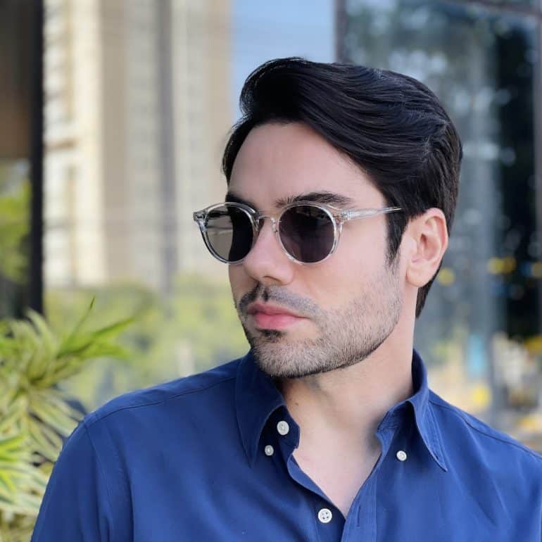 safine com br oculos de sol masculino redondo transparente elias 3