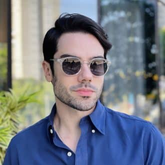 safine com br oculos de sol masculino redondo transparente elias