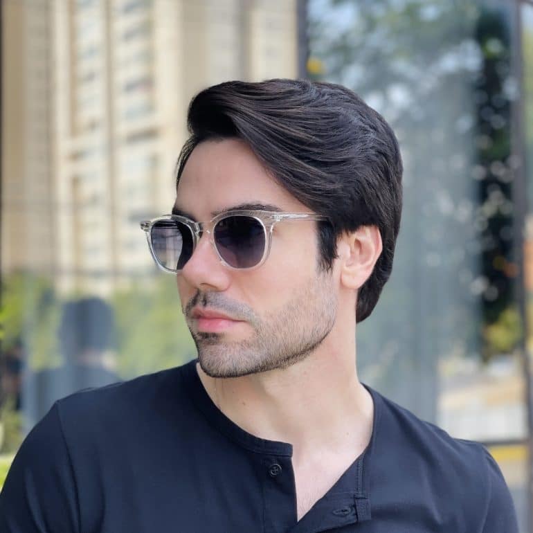 safine com br oculos de sol masculino redondo transparente julio 3