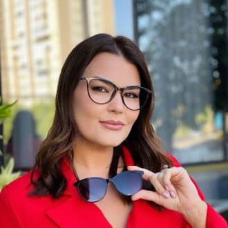 safine com br oculos feminino 2 em 1 clip on gatinho azul