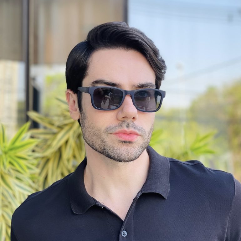 safine com br oculos 3 em 1 clip on masculino retangular azul ravi 7