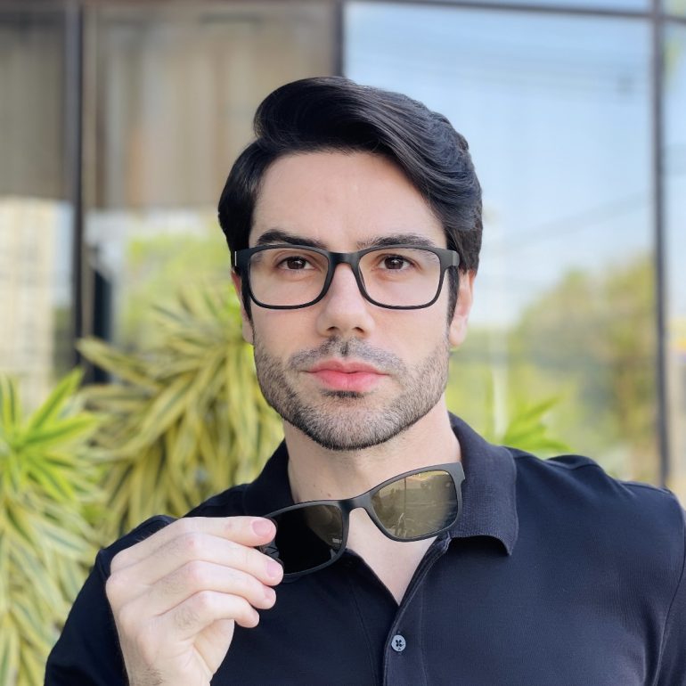 safine com br oculos 3 em 1 clip on masculino retangular preto e verde ravi 1