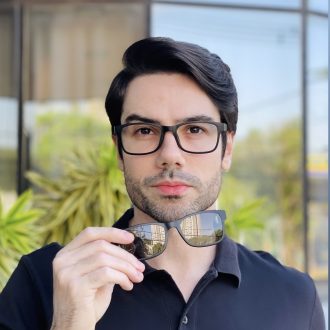 safine com br oculos 3 em 1 clip on masculino retangular preto ravi 3