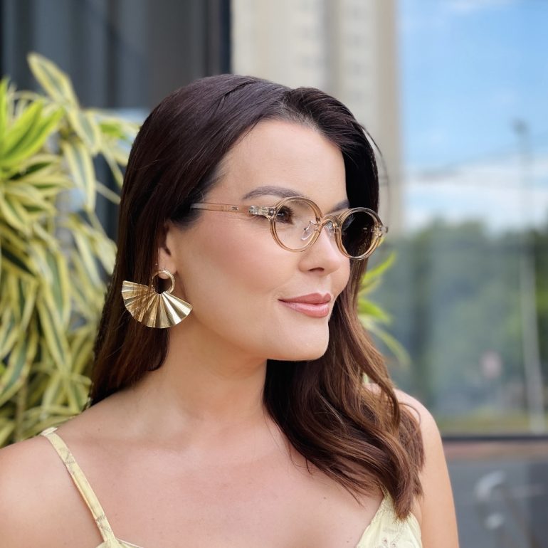 safine com br oculos de grau feminino oval marrom transparente juliette 2