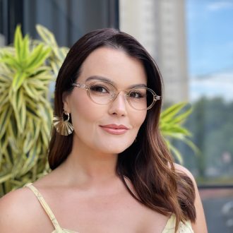 safine com br oculos de grau feminino oval marrom transparente juliette 3