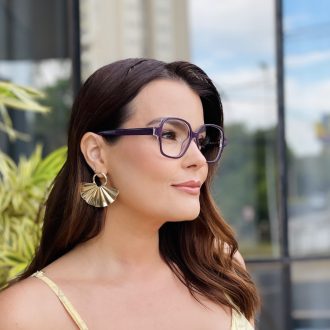 safine com br oculos de grau feminino quadrado roxo adele 1