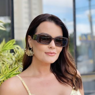 safine com br oculos de sol feminino retangular marrom virginia