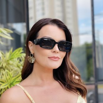 safine com br oculos de sol feminino retangular preto virginia
