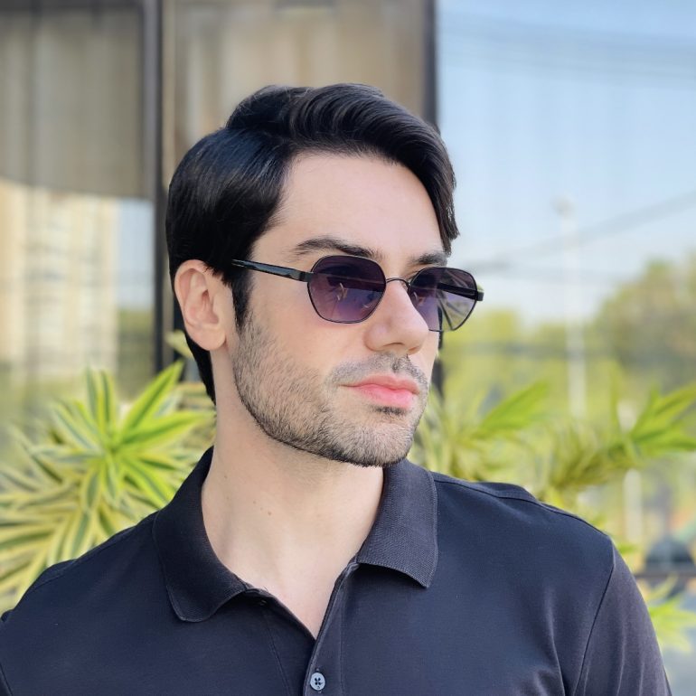 safine com br oculos de sol masculino hexagonal preto noah 1