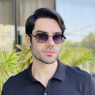 safine com br oculos de sol masculino hexagonal preto noah